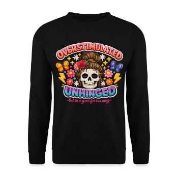 Flore crânienne surstimulée et déchaînée - Sweat-shirt Unisexe - noir - Devant - Alina (178cm) & Michal (187cm)