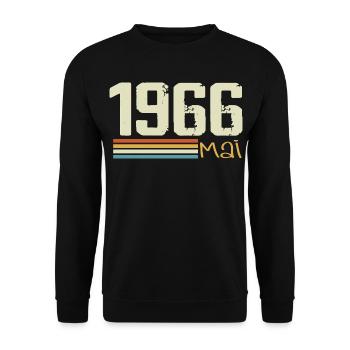 May 1966 - Unisex Sweatshirt - black - Front - Alina (178cm) & Michal (187cm)