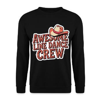 Fantastische Line Dance Crew - Unisex Pullover - Schwarz - Vorne - Alina (178cm) & Michal (187cm)