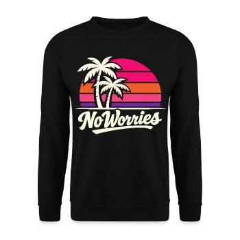Aucun problème - Sweat-shirt Unisexe - noir - Devant - Alina (178cm) & Michal (187cm)