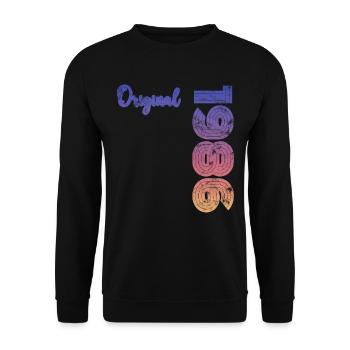 Millésime 1986 - Sweat-shirt Unisexe - noir - Devant - Alina (178cm) & Michal (187cm)