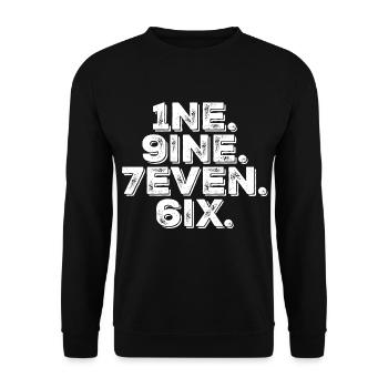 Millésime 1976 - Sweat-shirt Unisexe - noir - Devant - Alina (178cm) & Michal (187cm)