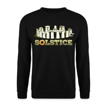 Litha Pagan: Sommersonnenwende, Mittsommer, Mittsommer, Mittsommer. - Unisex Pullover - Schwarz - Vorne - Alina (178cm) & Michal (187cm)