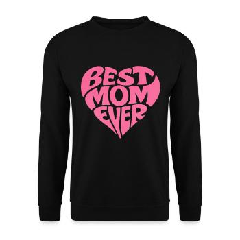 Meilleur cadeau de fête des mères pour un cœur de maman - Sweat-shirt Unisexe - noir - Devant - Alina (178cm) & Michal (187cm)