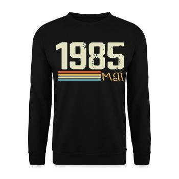 Mai 1985 - Sweat-shirt Unisexe - noir - Devant - Alina (178cm) & Michal (187cm)