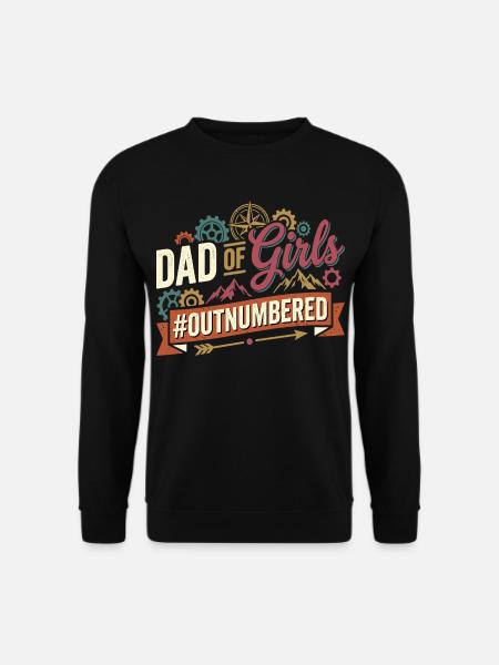 Papa des filles surpassés en nombre Papa au tournevis - Sweat-shirt Unisexe - noir