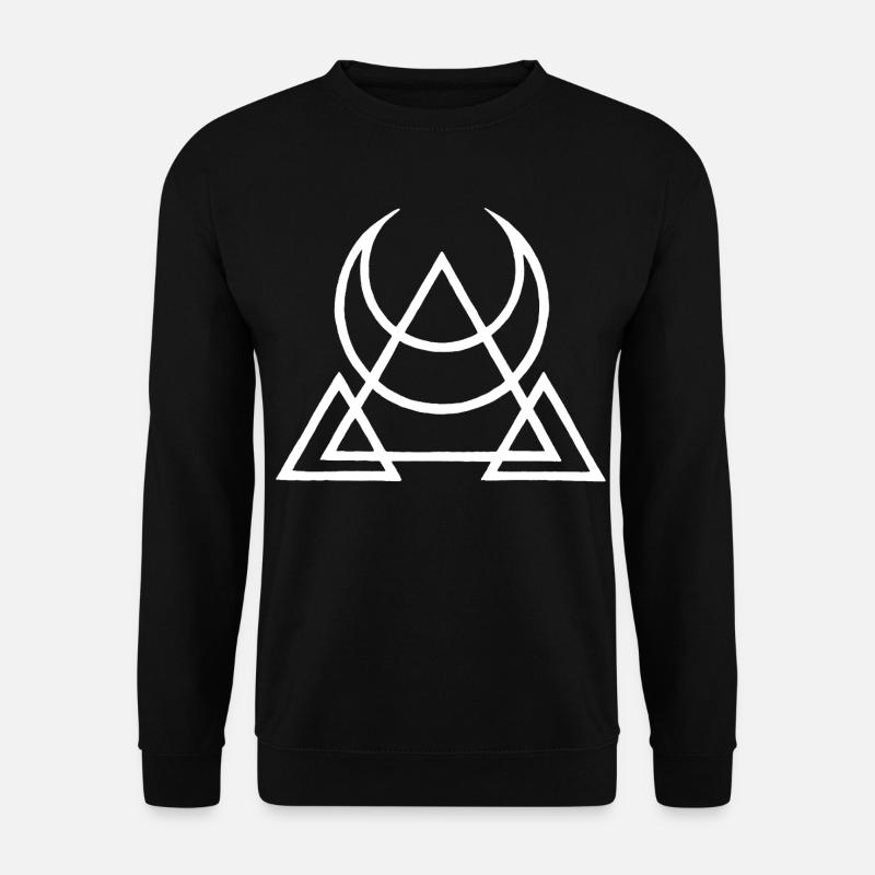 Symbole blanc des pyramides égyptiennes - Sweat-shirt Unisexe - noir