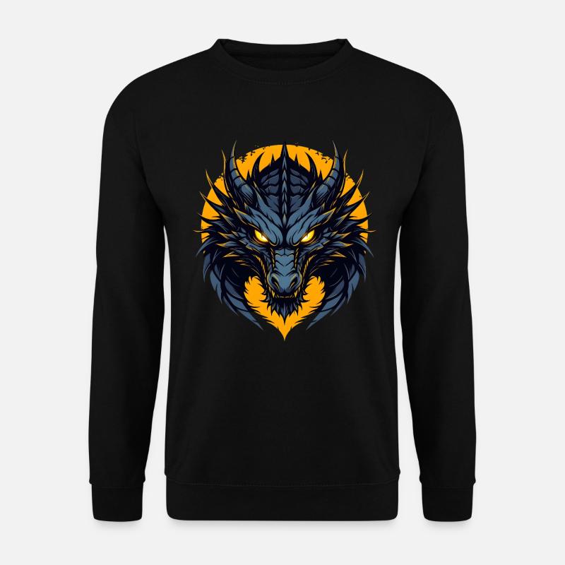 Dunkler Drache - Unisex Pullover - Schwarz