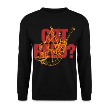 Bagpipes Bagpiper Bagpipe Got Reed? - Unisex Sweatshirt - black - Front - Alina (178cm) & Michal (187cm)