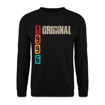 Vintage 1996 - Unisex Pullover - Schwarz - Vorne - Alina (178cm) & Michal (187cm)
