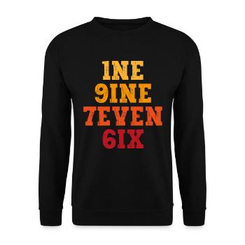 Millésime 1976 - Sweat-shirt Unisexe - noir - Devant - Alina (178cm) & Michal (187cm)