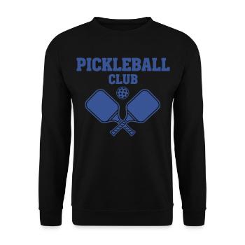 Pickleball Club Funny Player Love Pickleball Court - Unisex Sweatshirt - black - Front - Alina (178cm) & Michal (187cm)