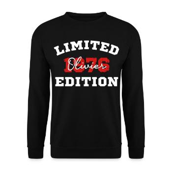 Edition Olivier Limited - Unisex Pullover - Schwarz - Vorne - Alina (178cm) & Michal (187cm)