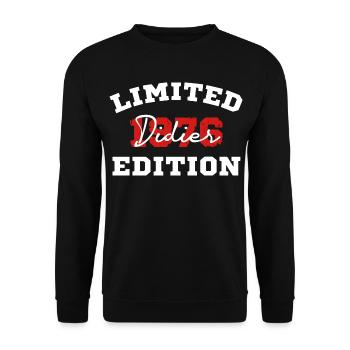 Édition limitée 1976 Didier vintage rétro cadeau  - Sweat-shirt Unisexe - noir - Devant - Alina (178cm) & Michal (187cm)