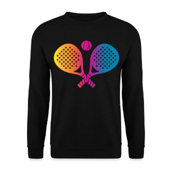 Padel Sport - Unisex Sweatshirt - black - Front - Alina (178cm) & Michal (187cm)