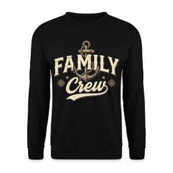 Famille Ancre Famille Vintage Famille - Sweat-shirt Unisexe - noir - Devant - Alina (178cm) & Michal (187cm)
