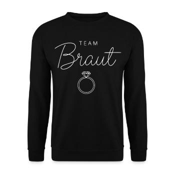 Équipe Mariée Femmes Enterrement de vie de garçon - Sweat-shirt Unisexe - noir - Devant - Alina (178cm) & Michal (187cm)