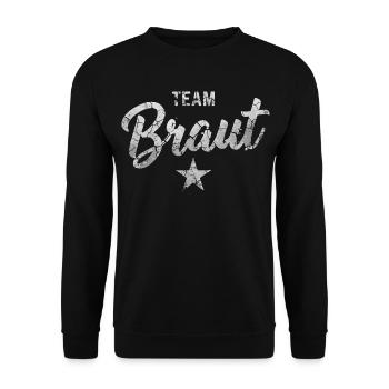 Équipe Mariée Femmes Enterrement de vie de garçon - Sweat-shirt Unisexe - noir - Devant - Alina (178cm) & Michal (187cm)