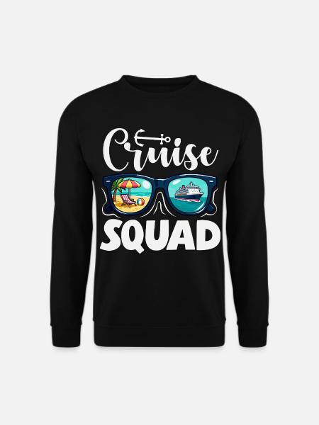 Cruise Squad Sunglasses Holiday Trip - Unisex Sweatshirt - black