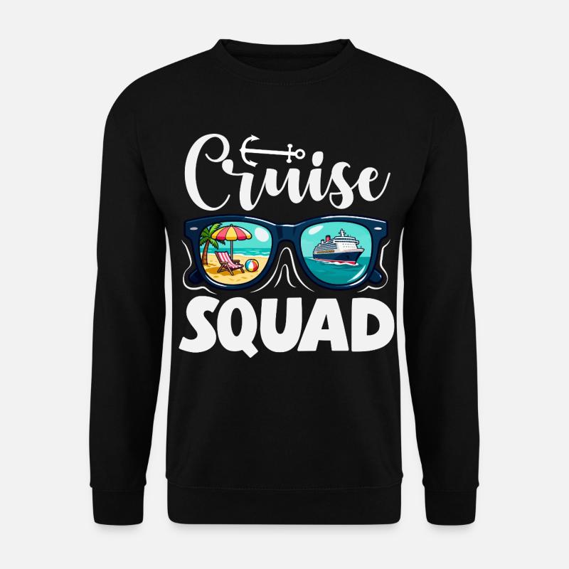 Cruise Squad Sunglasses Holiday Trip - Unisex Sweatshirt - black