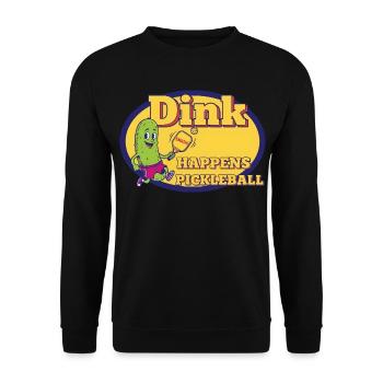 Pickleball Dink Happen, drôle d’amour du pickleball - Sweat-shirt Unisexe - noir - Devant - Alina (178cm) & Michal (187cm)