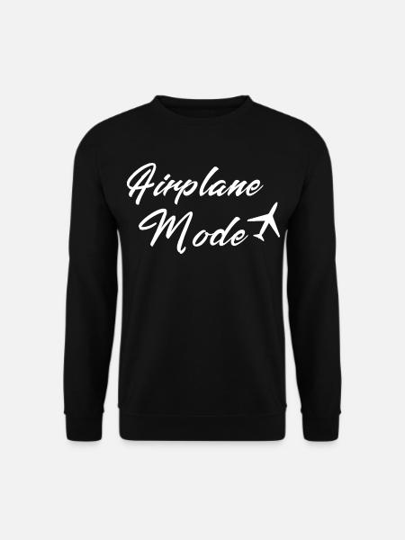 Flugzeugmodus auf Nicht stören Ästhetik - Unisex Pullover - Schwarz