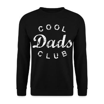 Cadeau de fête des pères du Cool Dads Club - Sweat-shirt Unisexe - noir - Devant - Alina (178cm) & Michal (187cm)