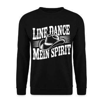 Line Dance Cowboy Spirit - Sweat-shirt Unisexe - noir - Devant - Alina (178cm) & Michal (187cm)