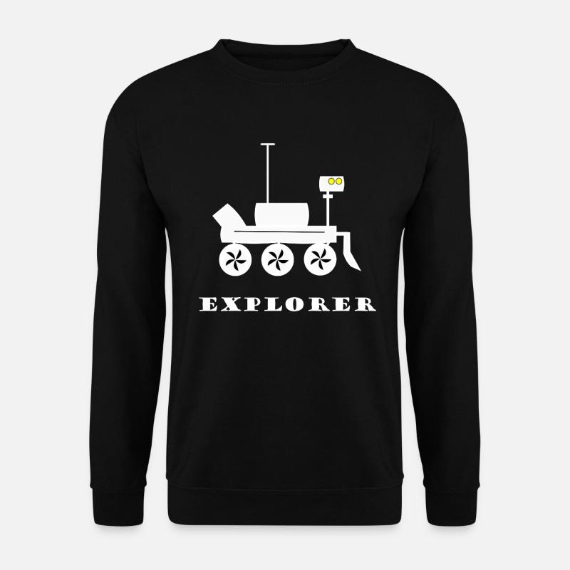 Expeditionrover Illustration Mars - Unisex Pullover - Schwarz