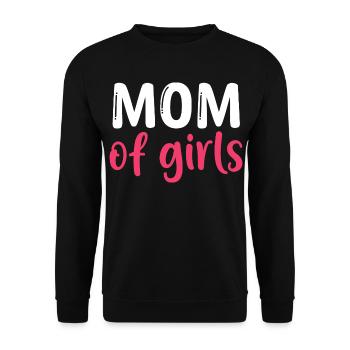 Maman de filles - Meilleure maman - Fête des mères - Sweat-shirt Unisexe - noir - Devant - Alina (178cm) & Michal (187cm)