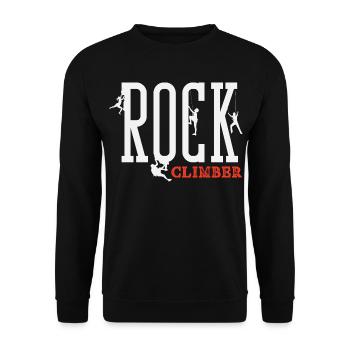 Conception de lettrage d’escalade - Sweat-shirt Unisexe - noir - Devant - Alina (178cm) & Michal (187cm)