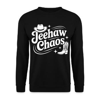 Line Dance Spirit - Sweat-shirt Unisexe - noir - Devant - Alina (178cm) & Michal (187cm)