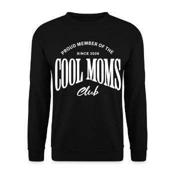 Club des mamans cool - Membre fière - Maman 2026 - Sweat-shirt Unisexe - noir - Devant - Alina (178cm) & Michal (187cm)