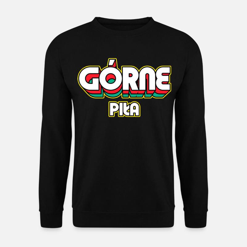Górne Piła. Retro District Name - Unisex Sweatshirt - black