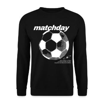 Football de jour de match - Sweat-shirt Unisexe - noir - Devant - Alina (178cm) & Michal (187cm)
