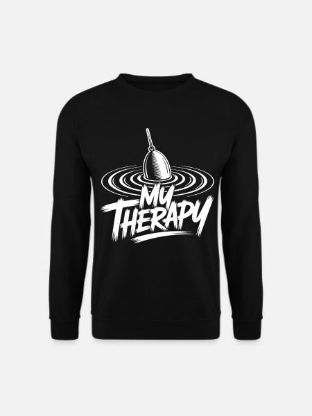 Fishing relaxed - Unisex Sweatshirt - black