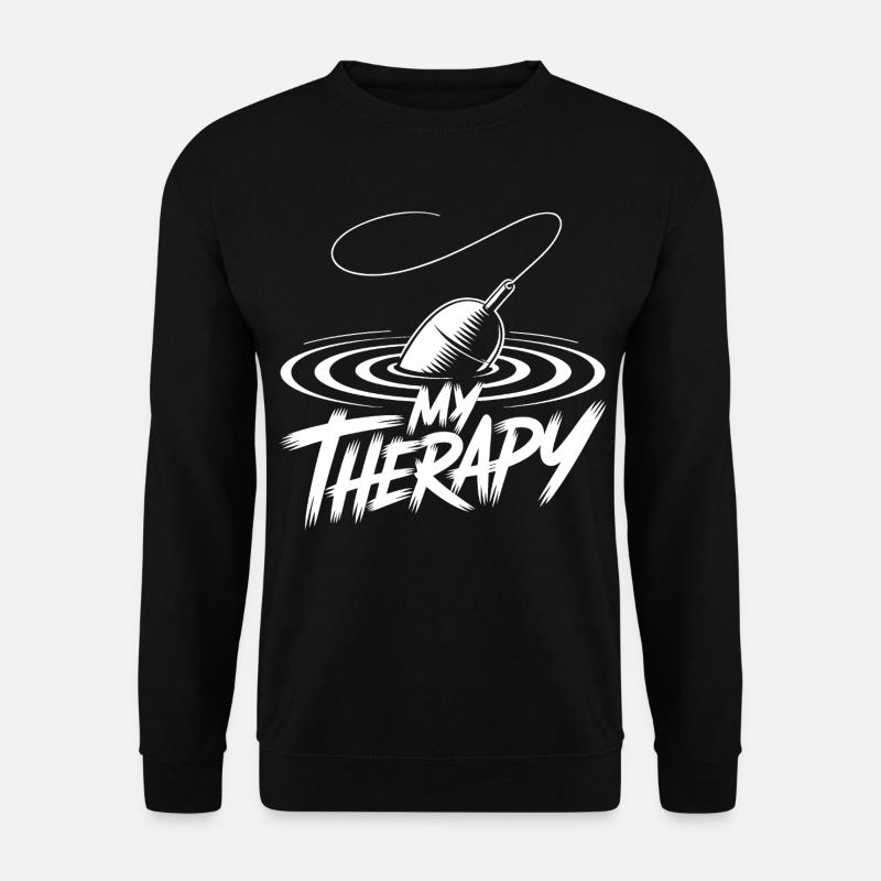 Fishing Therapy - Unisex Sweatshirt - black