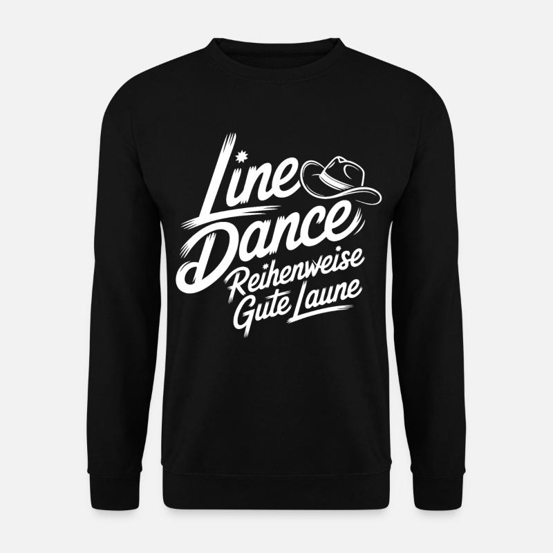 Line Dance Gute Laune - Unisex Pullover - Schwarz