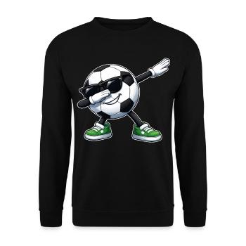 Football de dab - Sweat-shirt Unisexe - noir - Devant - Alina (178cm) & Michal (187cm)