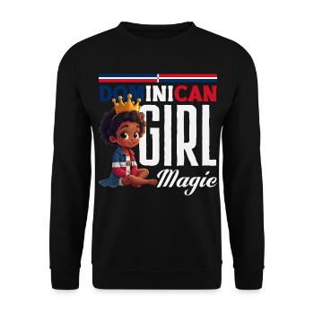 Drapeau de la République dominicaine Dom Rep Pride - Sweat-shirt Unisexe - noir - Devant - Alina (178cm) & Michal (187cm)