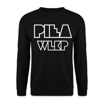 Saw wlkp. geometrisch-minimalistisches Logo - Unisex Pullover - Schwarz - Vorne - Alina (178cm) & Michal (187cm)