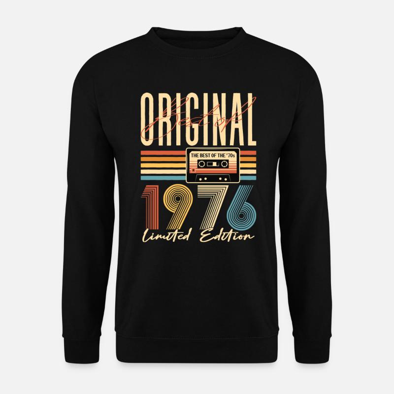 50. Geburtstag, 50 Jahre, Original 1976 - Unisex Pullover - Schwarz