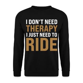 J’ai juste besoin de rouler - Sweat-shirt Unisexe - noir - Devant - Alina (178cm) & Michal (187cm)