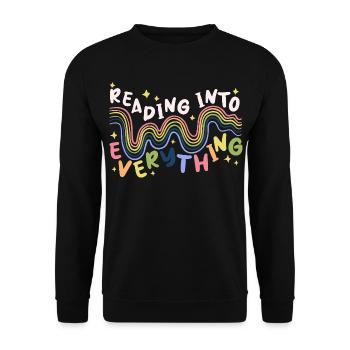 Anxiety disorder Anxiety disorders - Unisex Sweatshirt - black - Front - Alina (178cm) & Michal (187cm)