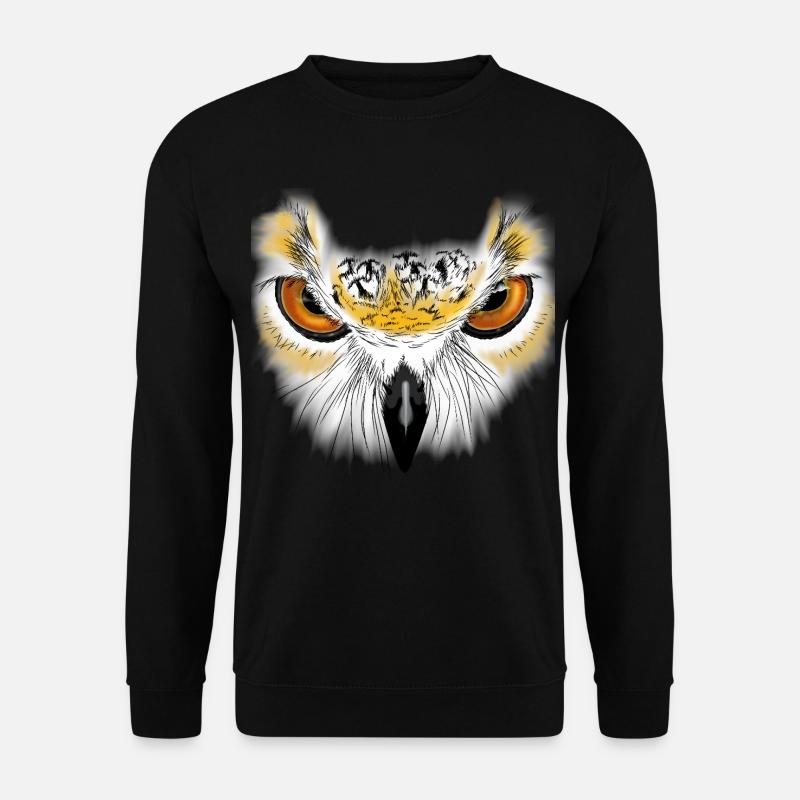 Eulenblick Goldaugen - Unisex Pullover - Schwarz