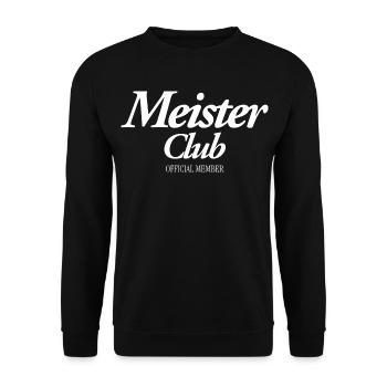 Master Club Official Member - Unisex Sweatshirt - black - Front - Alina (178cm) & Michal (187cm)