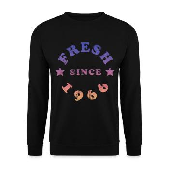 Vintage 1966 - Unisex Pullover - Schwarz - Vorne - Alina (178cm) & Michal (187cm)