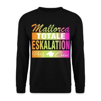 Mallorca, Eskalation - Unisex Pullover - Schwarz - Vorne - Alina (178cm) & Michal (187cm)