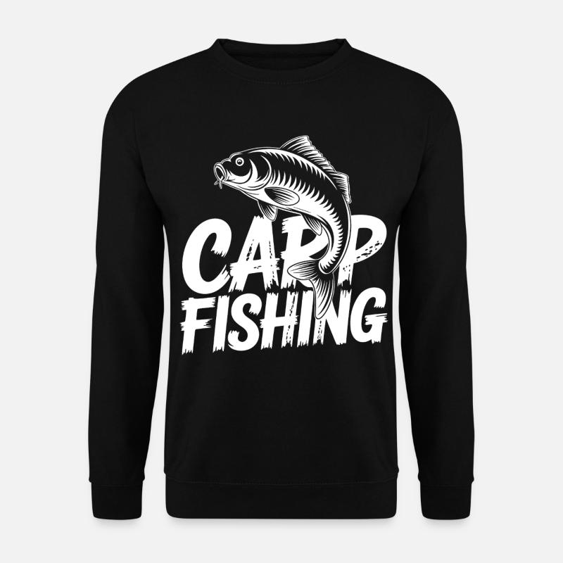 Cap Fishing Karpfen - Unisex Pullover - Schwarz