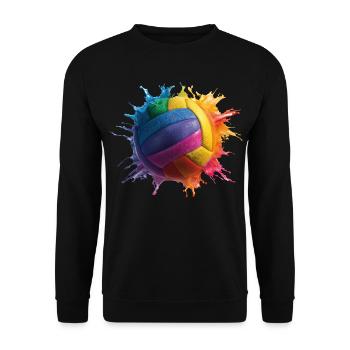 Volley-ball - Sweat-shirt Unisexe - noir - Devant - Alina (178cm) & Michal (187cm)